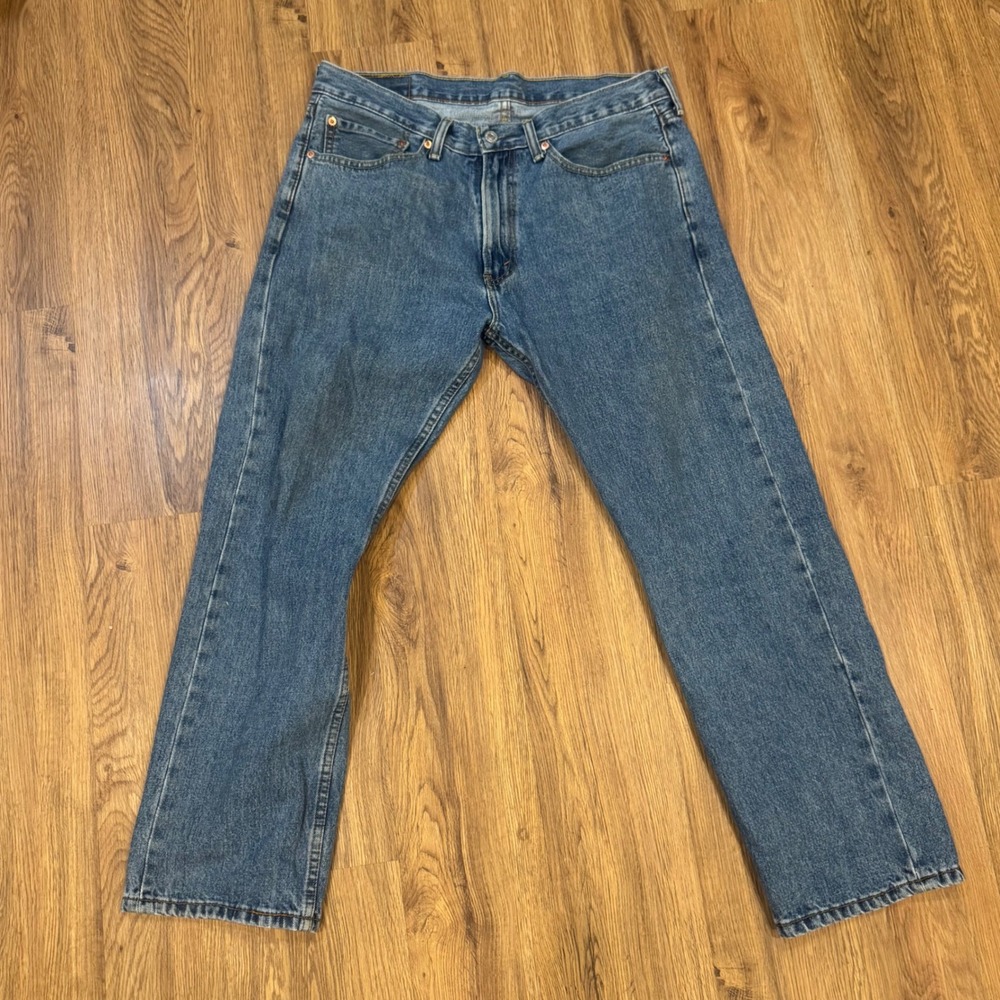 Levis 505 Regular Fit Jeans Mens 34x29 Blue Excellent Straight Leg 00505-4891